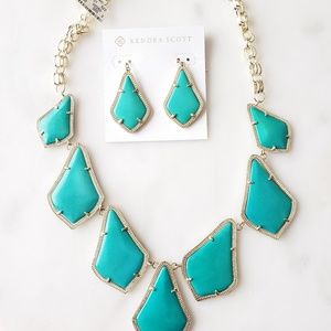 Kendra Scott RARE teal set